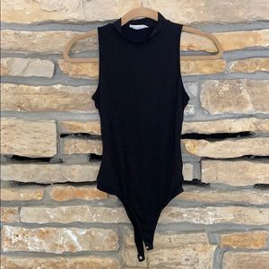 Mock turtleneck bodysuit